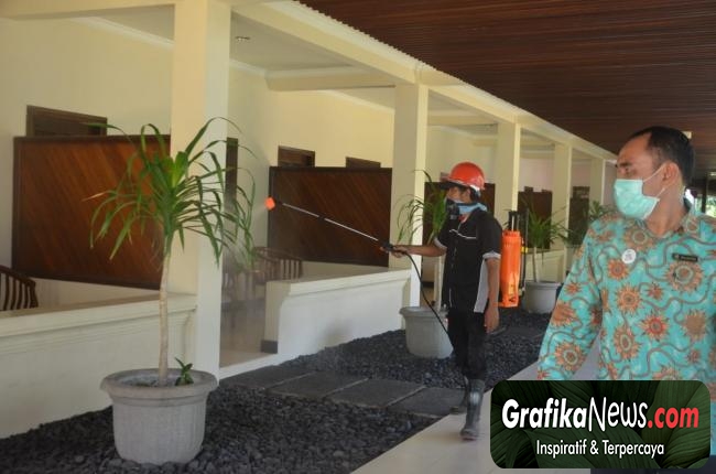 Sikapi Corona, Hotel Lombok Garden Fogging Desinfektan